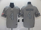 Nike Texans 4 Deshaun Watson 2019 Gray Gridiron Gray Vapor Untouchable Limited Jersey,baseball caps,new era cap wholesale,wholesale hats